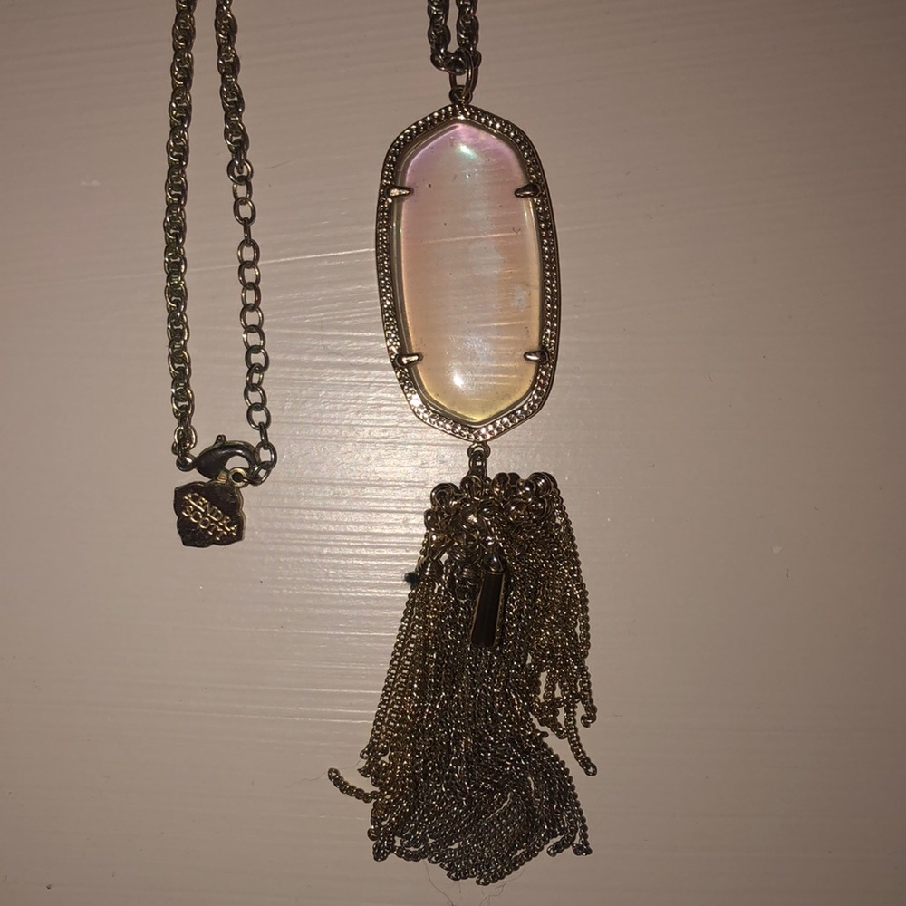 Kendra Scott iridescent tassel necklace